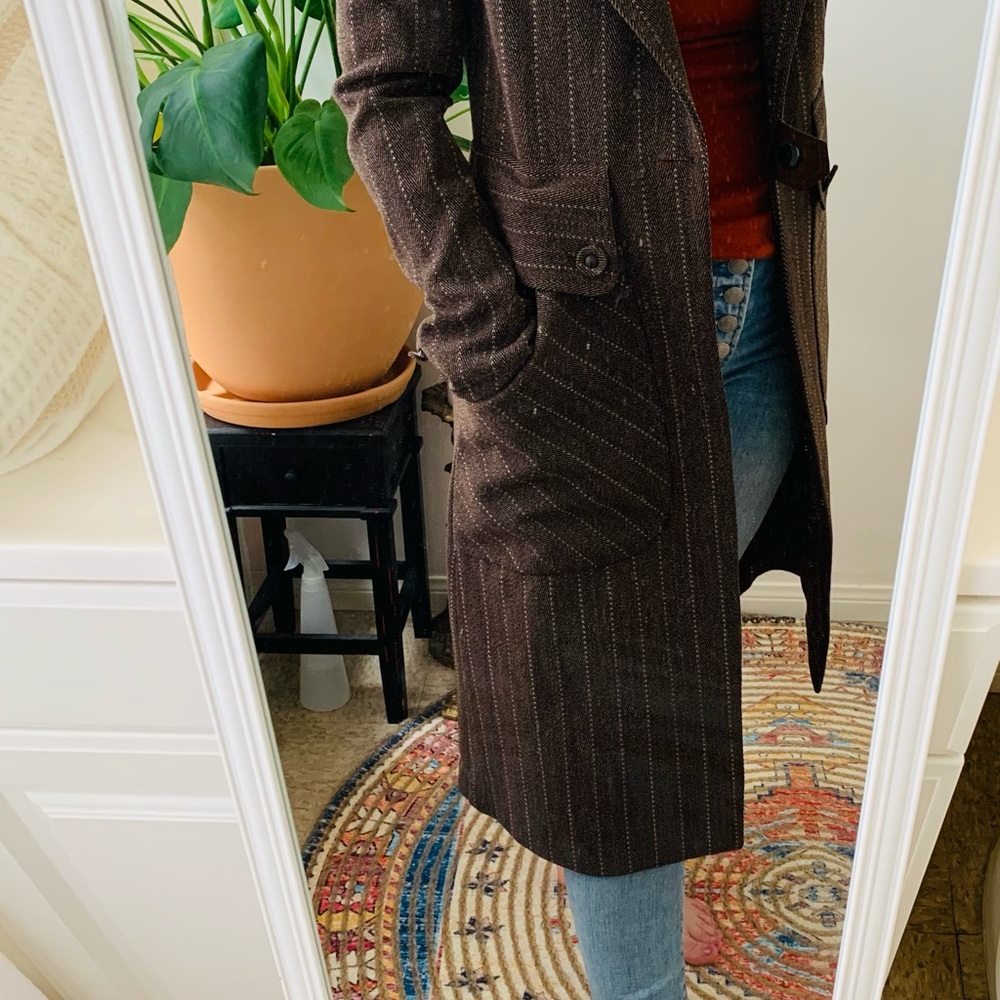 Louis Verdad Pinstripe suit trench coat - Picture 9 of 12